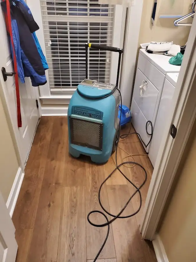 Commercial dehumidifier deployed for Flood Damage Cleanup in Rose Hill